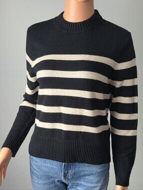 A New Day Black Ribbed Sweater
